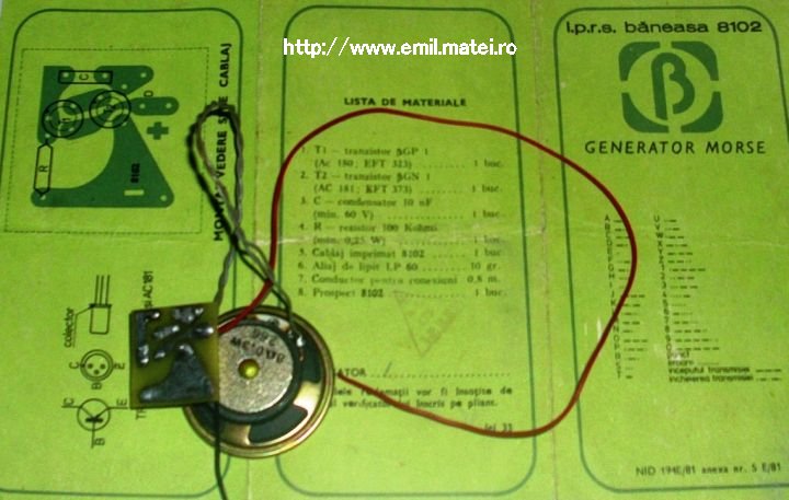 Kit 8102 asamblat - Generator Morse