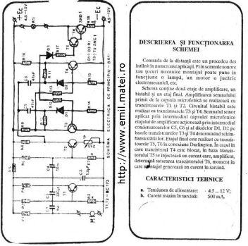 Click pentru marire Kit 8411 - Comanda sonora cu microfon incorporat