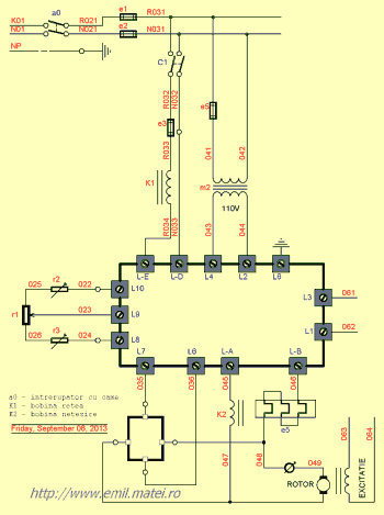 Schema electrica bloc cu role BRD (Click pentru marire...)