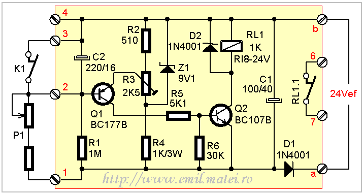 Schema releu de timp LMGT cod 7447 Electroaparataj