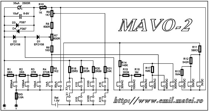 Schema electrica MAVO-2 (Click pentru marire...)