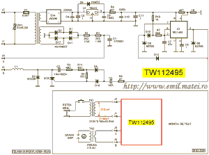 Click pentru marire -  Schema electrica Telwin Superplasma 150/3