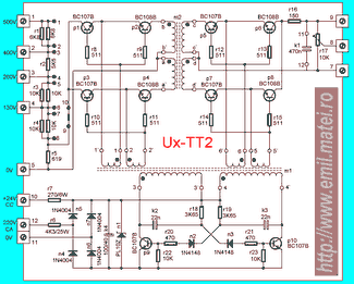 Schema electrica traductor de tensiune (Click pentru marire...)