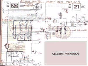 Click pentru marire -  Schema electrica Uniwig GW 350