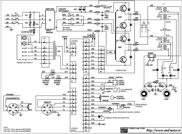 Wiring Diagram Lincoln Invertec V250S