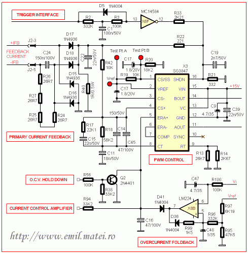 Schema Control Lincoln Invertec V250S (partial)