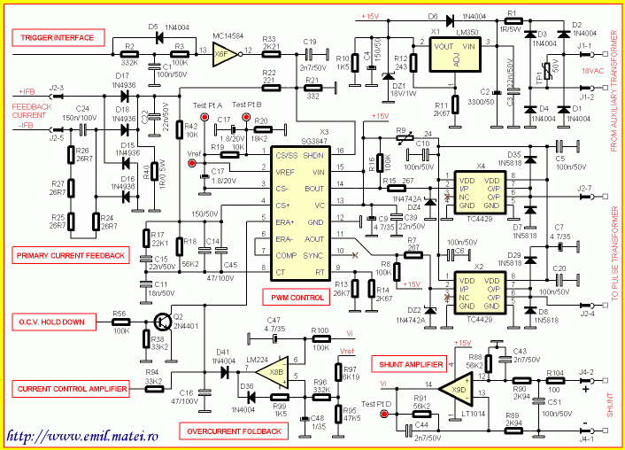 Schema Control Lincoln Invertec V250S (partial)