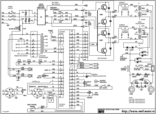 Wiring Diagram Lincoln Invertec V275-S