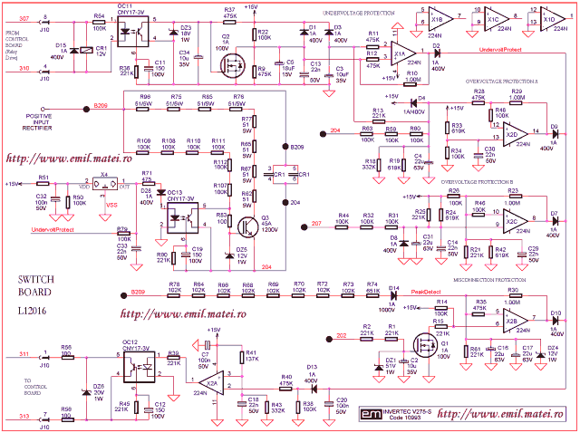 Pfrotections Switch Board Schematic Diagram Lincoln Invertec V275-S