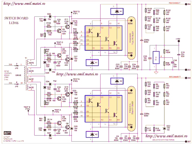 IGBT Switch Board Schematic Diagram Lincoln Invertec V275-S