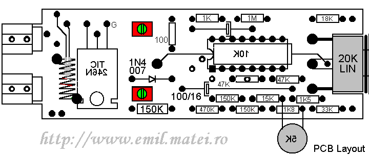 Hot air plastic welder - PCB Layout