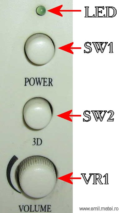 Front panel - LA4192 amplifier