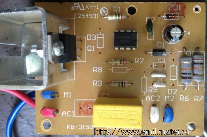 Foto PCB aspirator de praf (vacuum cleaner) tip  Singer VC2020