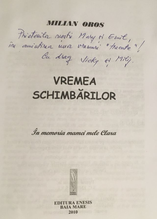 Milian Oros - Vremea schimbarilor