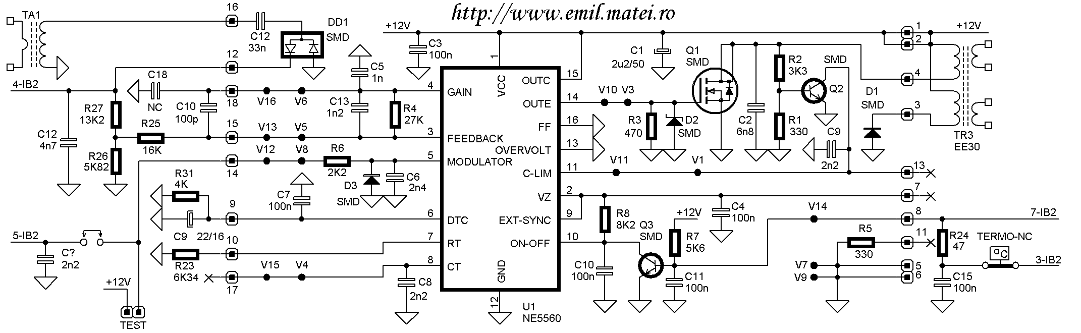 Ne5560n схема включения